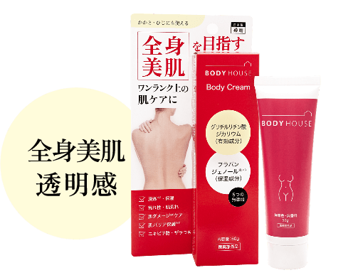 全身美肌透明感